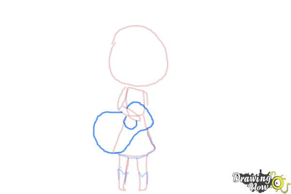 How to Draw Chibi Taylor Swift - Step 6