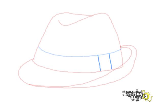 How to Draw a Fedora - Step 5