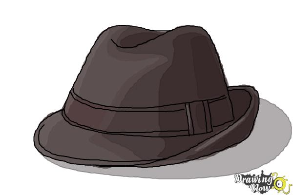 How to Draw a Fedora - Step 7