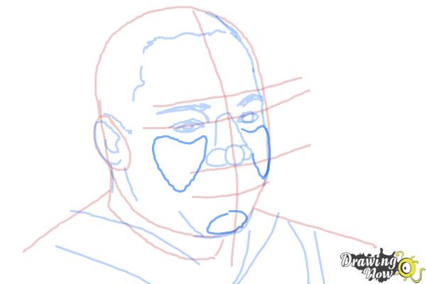 How to draw Martin Luther King Jr - Step 5