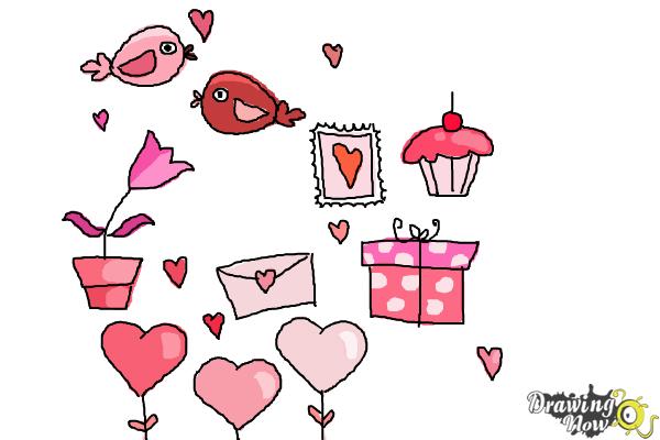 How to Draw Valentines Day Stuff - Step 11