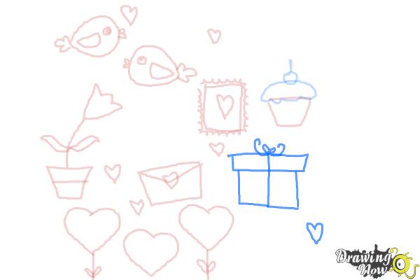 How to Draw Valentines Day Stuff - Step 9