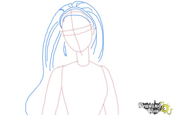 How to Draw Summer from Barbie: Life In The Dreamhouse - Step 5