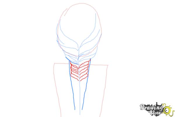 How to Draw a Fishtail Braid - Step 5 How to Draw a Fishtail Braid - Step 5