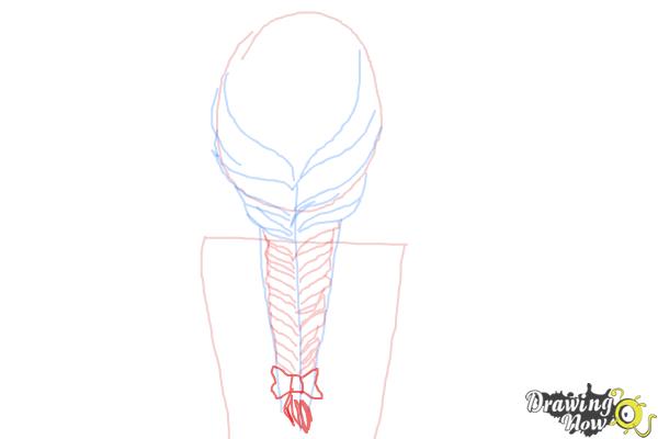 How to Draw a Fishtail Braid - DrawingNow