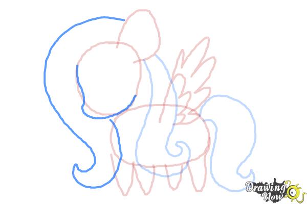 How to Draw Chibi Fluttershy from My Little Pony Friendship Is Magic - Step 6