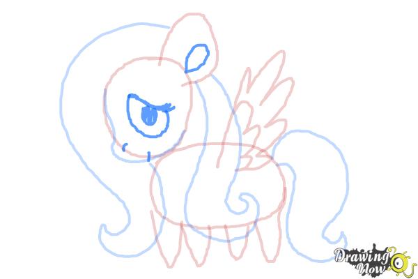 How to Draw Chibi Fluttershy from My Little Pony Friendship Is Magic - Step 7