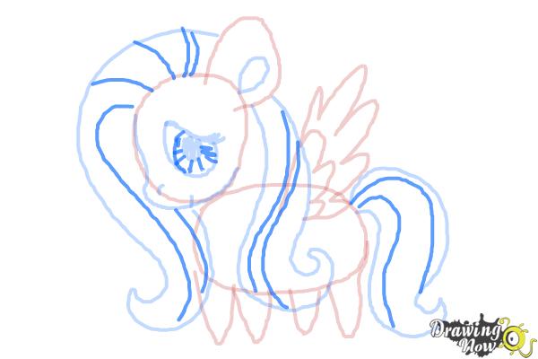 How to Draw Chibi Fluttershy from My Little Pony Friendship Is Magic - Step 8