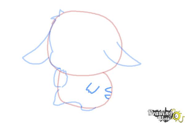 How to Draw a Chibi Pikachu - Step 6 How to Draw a Chibi Pikachu - Step 6