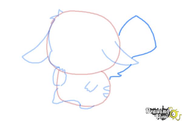 How to Draw a Chibi Pikachu - Step 7 How to Draw a Chibi Pikachu - Step 7