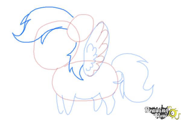 How to Draw Chibi Rainbow Dash from My Little Pony Friendship Is Magic - Step 5