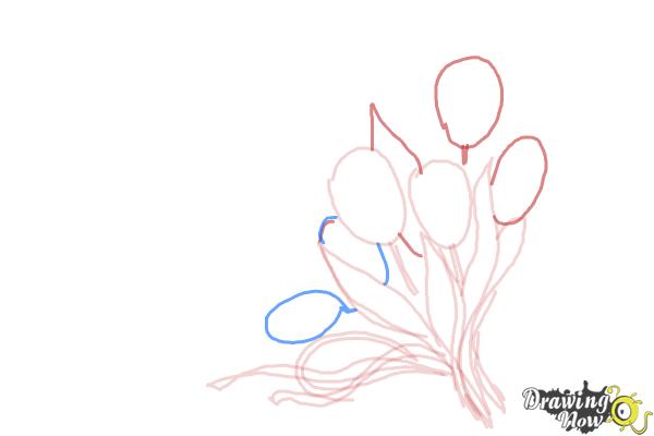 How to Draw a Bouquet Of Flowers - DrawingNow