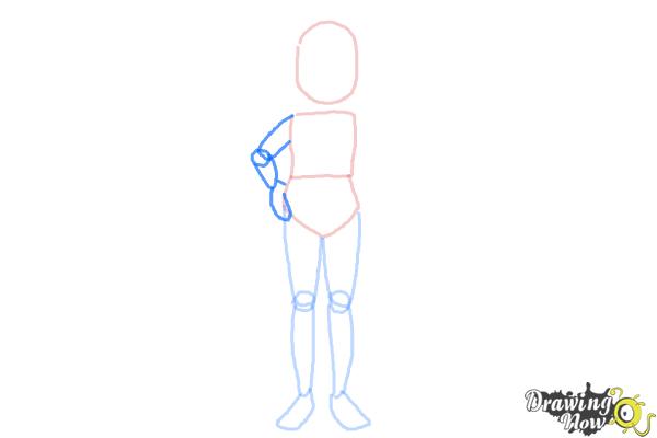 How to Draw a Girl Body - Step 5