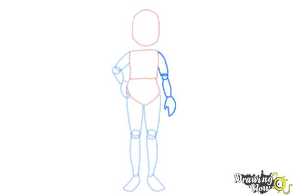 How to Draw a Girl Body - Step 6