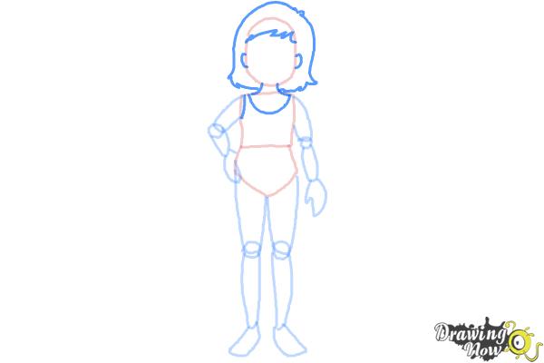 How to Draw a Girl Body - Step 7