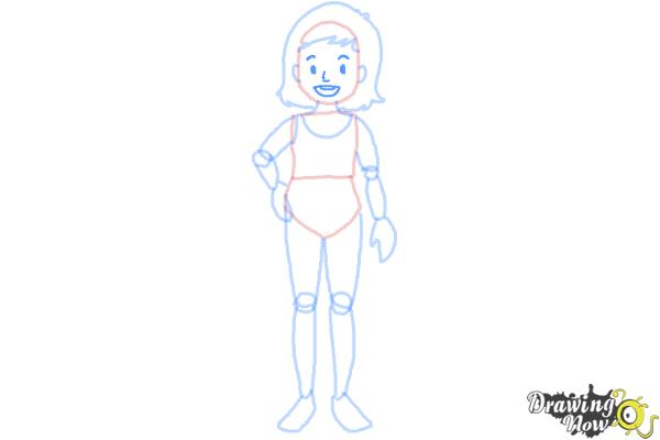 How to Draw a Girl Body - Step 8