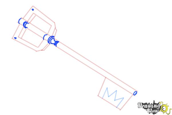 How to Draw a Keyblade - Step 6