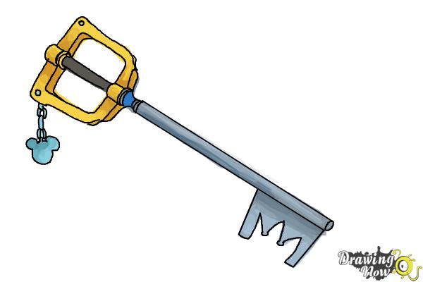 How to Draw a Keyblade - Step 9