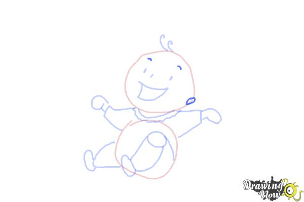 How to Draw a Kid - Step 9