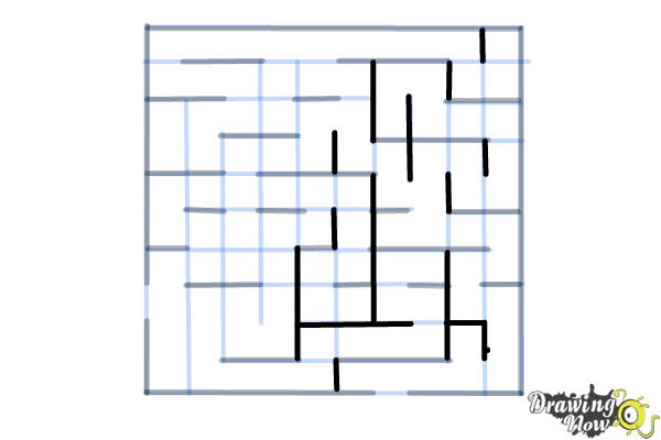 How to Draw a Labyrinth - Step 10 How to Draw a Labyrinth - Step 10