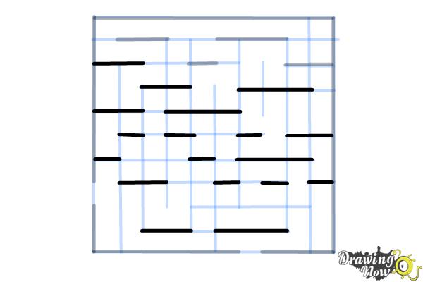 How to Draw a Labyrinth - Step 9 How to Draw a Labyrinth - Step 9
