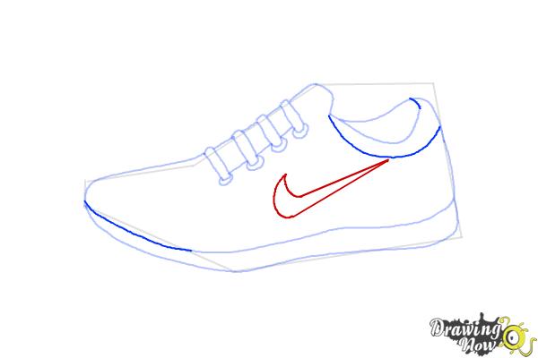 easy nike shoe drawings