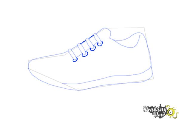 easy to draw nike shoes