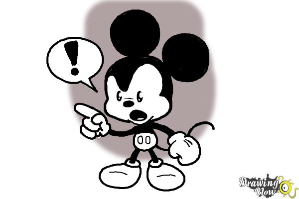 How to Draw Chibi Mickey Mouse - Step 9