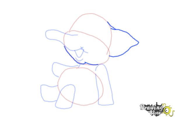 How to Draw a Cartoon Elephant - Step 7