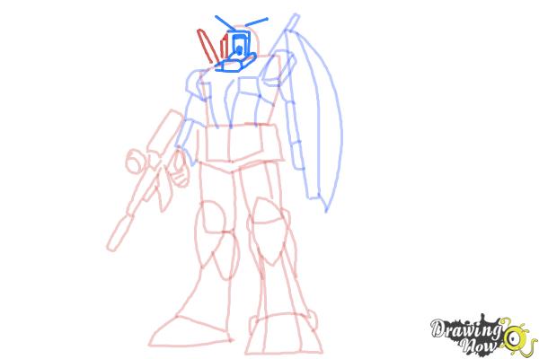 How to Draw a Gundam - Step 10