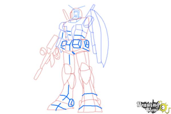 How to Draw a Gundam - Step 11