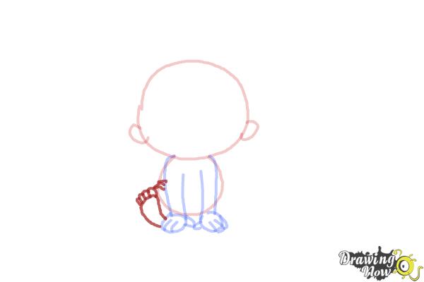 How to Draw a Newborn Baby - Step 5