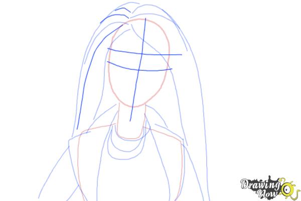 How to Draw Raquelle from Barbie: Life In The Dreamhouse - Step 6