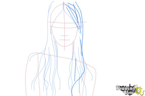 How to Draw Wet Hair - Step 7