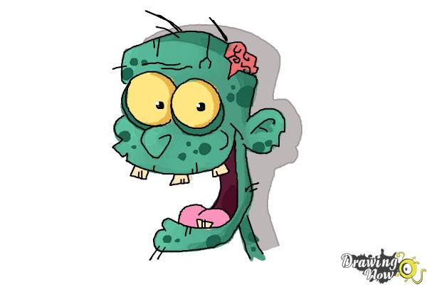 easy zombie drawings for kids