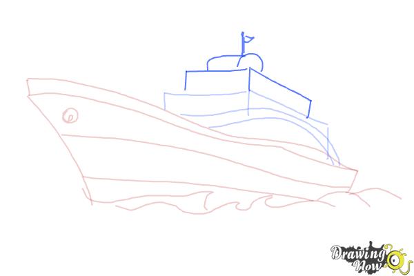 How to Draw a Yacht - Step 5