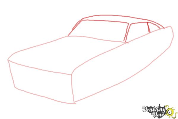 How to Draw a Ford Mustang - Step 2 How to Draw a Ford Mustang - Step 2