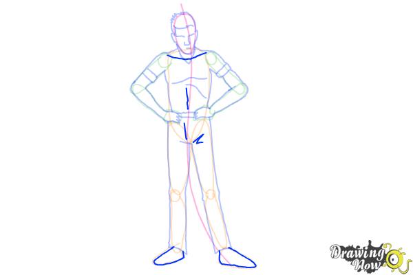 How to Draw a Person Step by Step - Step 13