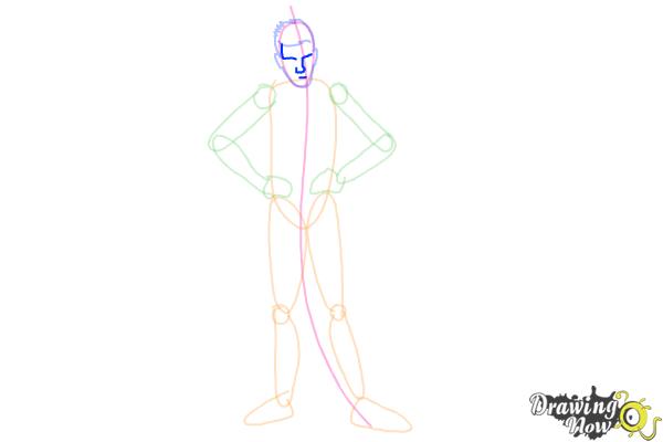 How to Draw a Person Step by Step - Step 9