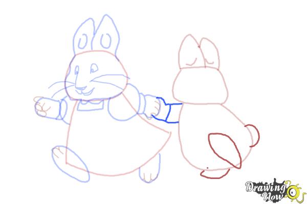 How to Draw Max And Ruby - Step 10