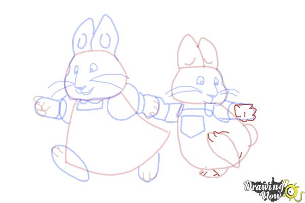 How to Draw Max And Ruby - Step 13