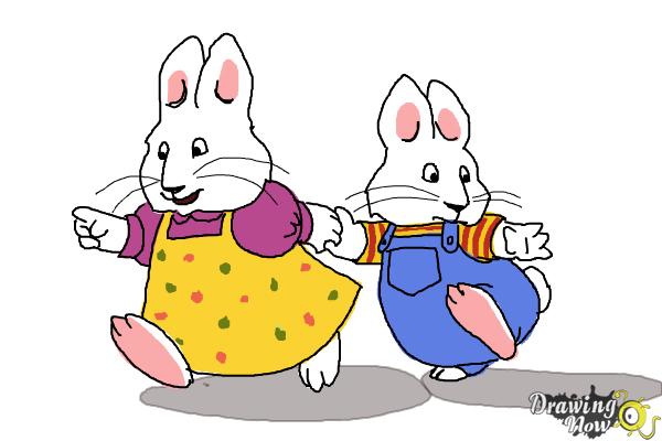 How to Draw Max And Ruby - Step 15
