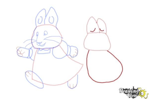 How to Draw Max And Ruby - Step 9