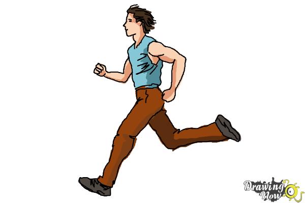 How To Draw A Guy Running - Middlecrowd3