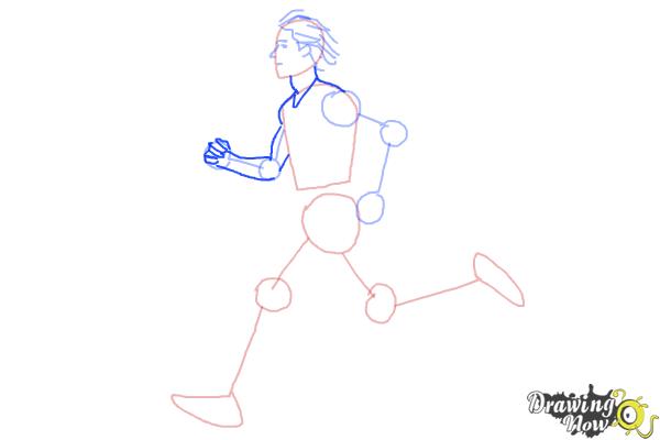 How to Draw a Running Person - Step 5