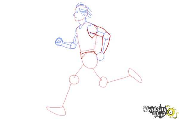 How to Draw a Running Person - Step 6