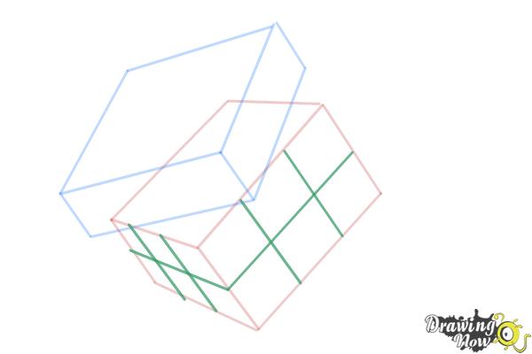 How to Draw a Rubik'S Cube - Step 6