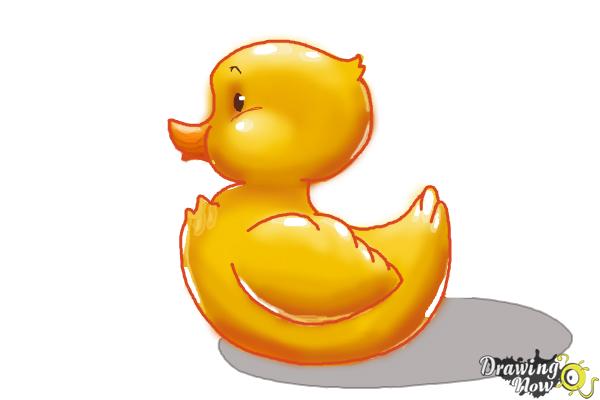 How to Draw a Rubber Duck - DrawingNow