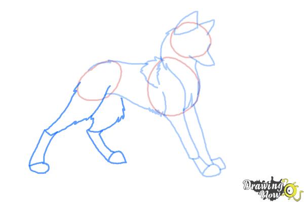 How to Draw Anime Wolves - Step 6