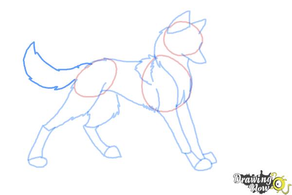 How to Draw Anime Wolves - Step 7